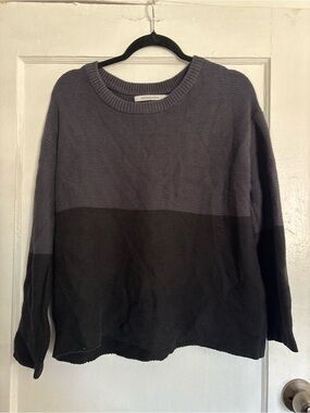 Stitches & Stripes Women’s Two-Tone Gray Crewneck Sweater - Size XL